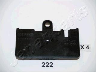 Гальмівні колодки, дискове гальмо (набір) JAPANPARTS PP222AF