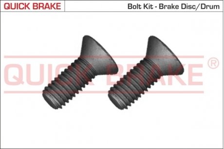 Монтажний болт гальмівного диску задн/пер QUICK BRAKE 11676K