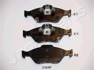 Гальмівні колодки, дискове гальмо (набір) JAPANPARTS PA238AF (фото 1)