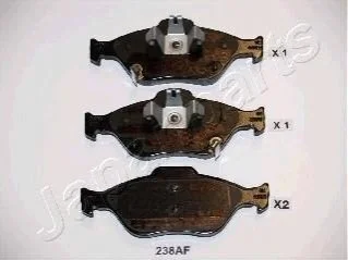 Гальмівні колодки, дискове гальмо (набір) JAPANPARTS PA238AF