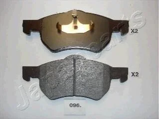 Гальмівні колодки, дискове гальмо (набір) JAPANPARTS PA096AF (фото 1)