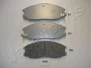 Гальмівні колодки, дискове гальмо (набір) JAPANPARTS PAH05AF