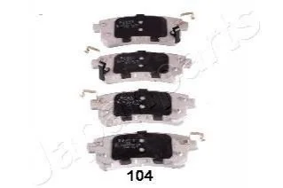 Гальмівні колодки, дискове гальмо (набір) JAPANPARTS PP104AF (фото 1)