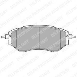 Гальмівні колодки, дискове гальмо (набір) DELPHI LP1941