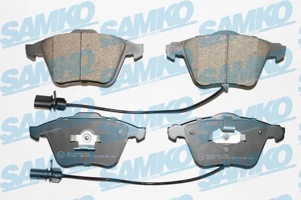 Гальмівні колодки, дискове гальмо (набір) SAMKO 5SP1239 (фото 1)