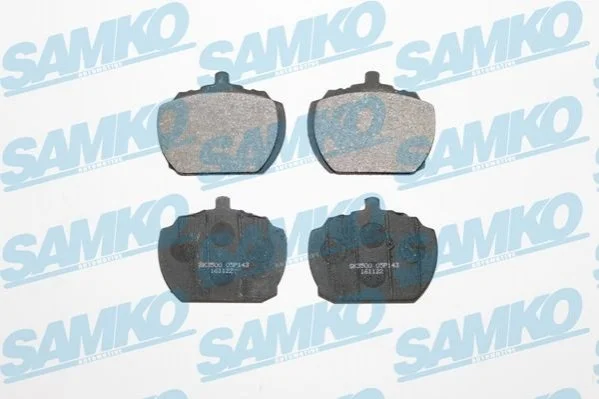 Гальмівні колодки, дискове гальмо (набір) SAMKO 5SP143 (фото 1)