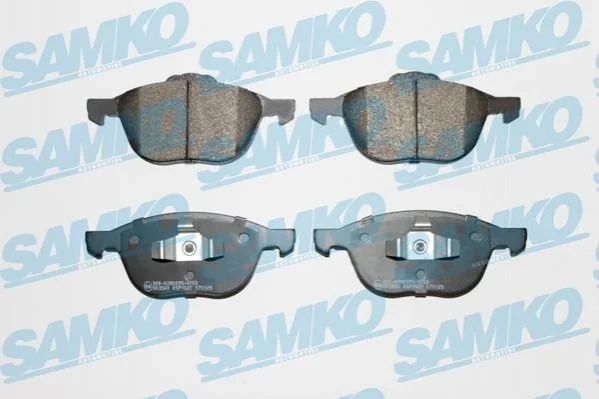 Гальмівні колодки, дискове гальмо (набір) SAMKO 5SP1627 (фото 1)