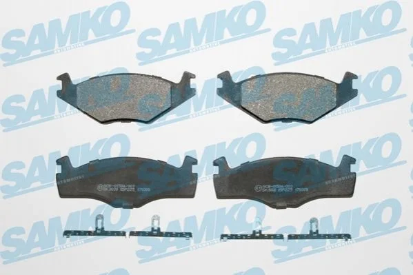 Гальмівні колодки, дискове гальмо (набір) SAMKO 5SP225 (фото 1)