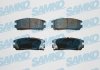 Гальмівні колодки, дискове гальмо (набір) SAMKO 5SP524 (фото 1)