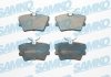 Гальмівні колодки, дискове гальмо (набір) SAMKO 5SP616 (фото 1)