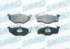 Гальмівні колодки, дискове гальмо (набір) SAMKO 5SP638 (фото 1)