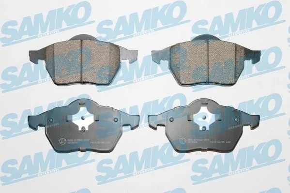 Гальмівні колодки, дискове гальмо (набір) SAMKO 5SP639 (фото 1)