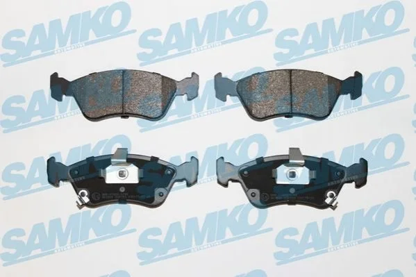 Гальмівні колодки, дискове гальмо (набір) SAMKO 5SP709 (фото 1)