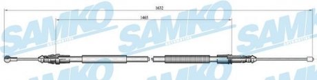 Тросовий привод, стоянкове гальмо SAMKO C1040B