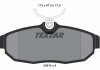 Гальмівні колодки, дискове гальмо (набір) TEXTAR 2451401 (фото 1)