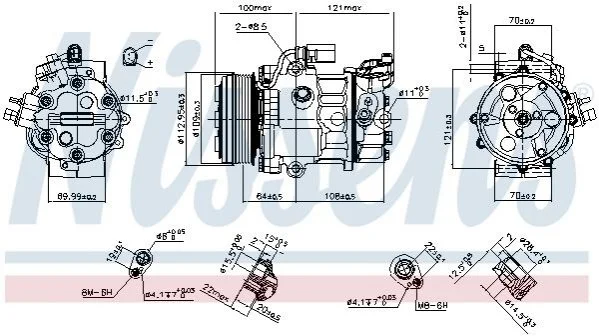 SPRКЇARKA KLIM VW POLO 09- NISSENS 890659 (фото 1)