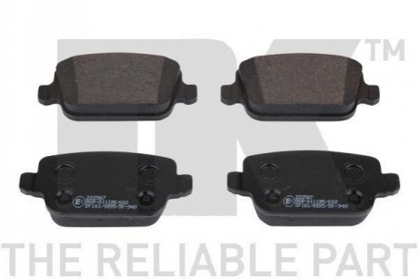 Гальмівні колодки, дискове гальмо (набір) NK 222567