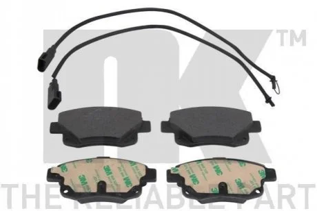 Гальмівні колодки, дискове гальмо (набір) NK 222565
