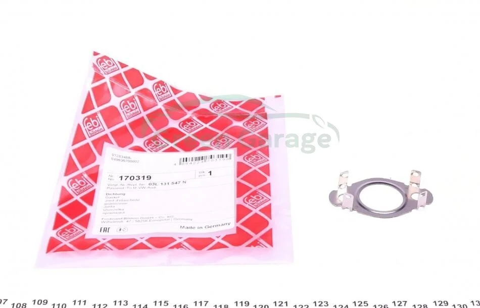 Прокладка клапана EGR VW GOLF 2,0TDI 08- FEBI BILSTEIN 170319 (фото 1)