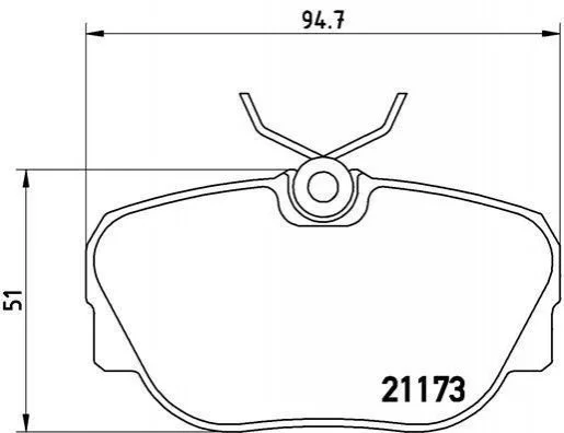 Гальмівні колодки, дискове гальмо (набір) BREMBO P06010 (фото 1)
