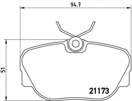 Гальмівні колодки, дискове гальмо (набір) BREMBO P06010