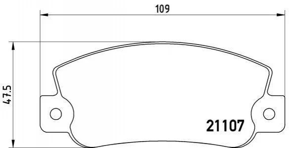 Гальмівні колодки, дискове гальмо (набір) BREMBO P23032 (фото 1)
