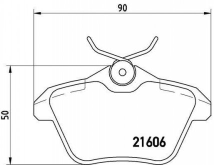 Гальмівні колодки, дискове гальмо (набір) BREMBO P23067