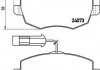 Гальмівні колодки, дискове гальмо (набір) BREMBO P23128 (фото 1)