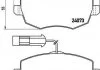 Гальмівні колодки, дискове гальмо (набір) BREMBO P23128 (фото 1)