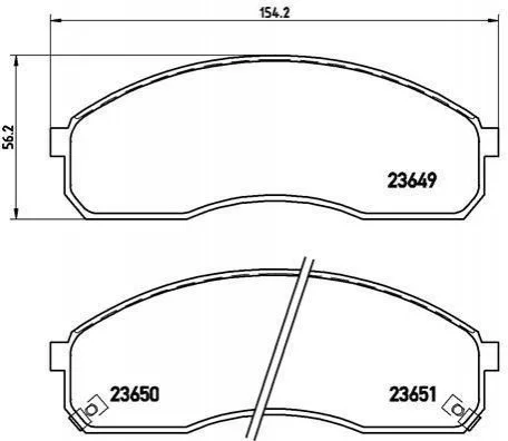 Гальмівні колодки, дискове гальмо (набір) BREMBO P30012 (фото 1)