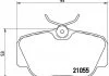 Гальмівні колодки, дискове гальмо (набір) BREMBO P50011 (фото 1)