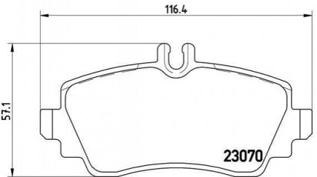 Гальмівні колодки, дискове гальмо (набір) BREMBO P50047