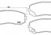 Гальмівні колодки, дискове гальмо (набір) BREMBO P54043 (фото 1)