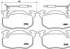 Гальмівні колодки, дискове гальмо (набір) BREMBO P68010 (фото 1)