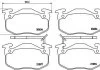Гальмівні колодки, дискове гальмо (набір) BREMBO P68015 (фото 1)