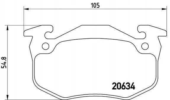 Гальмівні колодки, дискове гальмо (набір) BREMBO P68020 (фото 1)