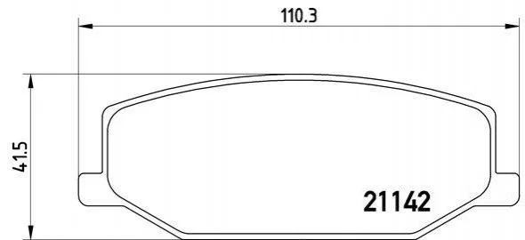 Гальмівні колодки, дискове гальмо (набір) BREMBO P79001 (фото 1)