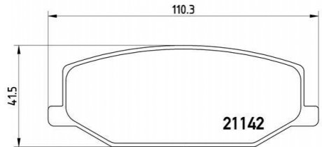 Гальмівні колодки, дискове гальмо (набір) BREMBO P79001