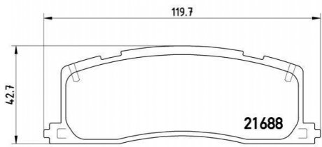 Гальмівні колодки, дискове гальмо (набір) BREMBO P83030
