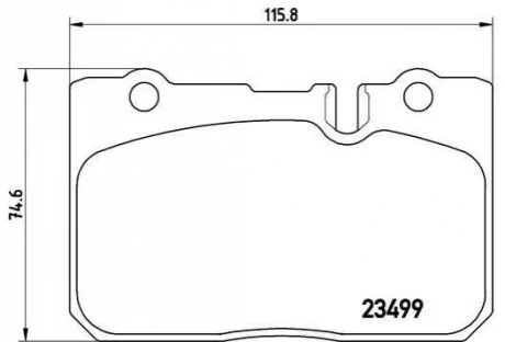 Гальмівні колодки, дискове гальмо (набір) BREMBO P83039