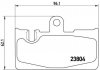 Гальмівні колодки, дискове гальмо (набір) BREMBO P83059 (фото 1)