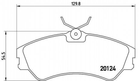 Гальмівні колодки, дискове гальмо (набір) BREMBO P85028