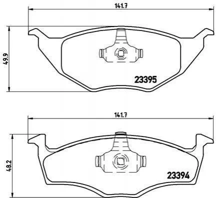 Гальмівні колодки, дискове гальмо (набір) BREMBO P85055 (фото 1)