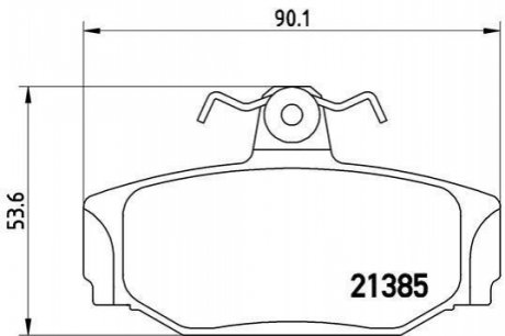 Гальмівні колодки, дискове гальмо (набір) BREMBO P86009