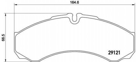 Гальмівні колодки, дискове гальмо (набір) BREMBO PA6021