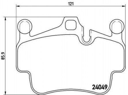 Гальмівні колодки, дискове гальмо (набір) BREMBO P65015