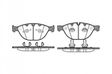 Гальмівні колодки, дискове гальмо (набір) REMSA 095810 (фото 1)
