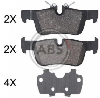 Гальмівні колодки, дискові гальма (набір) A.B.S. 35030