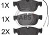 Гальмівні колодки, дискове гальмо (набір) A.B.S. 37845 (фото 1)