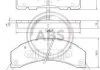 Комплект тормозных колодок, дисковый тормоз A.B.S. 38215 (фото 1)
